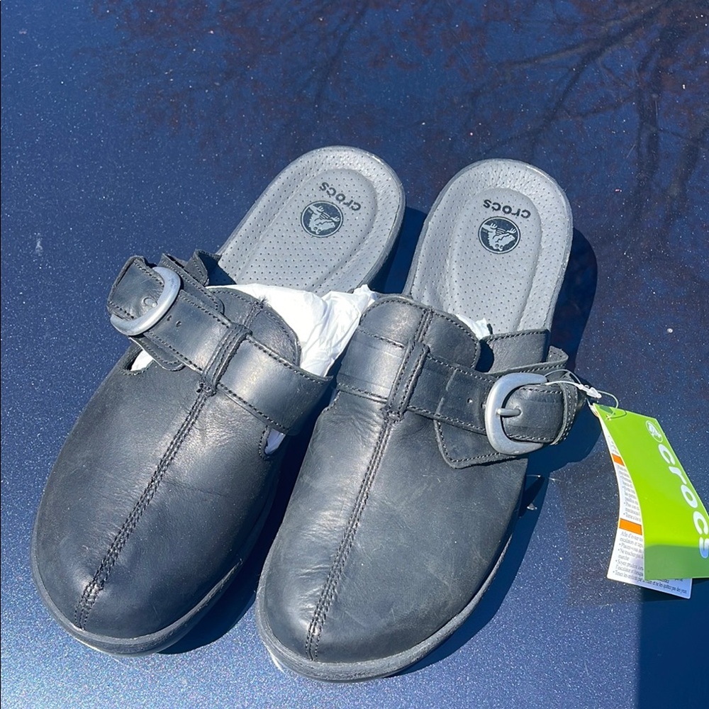 Crocs Black Slip-On Clogs